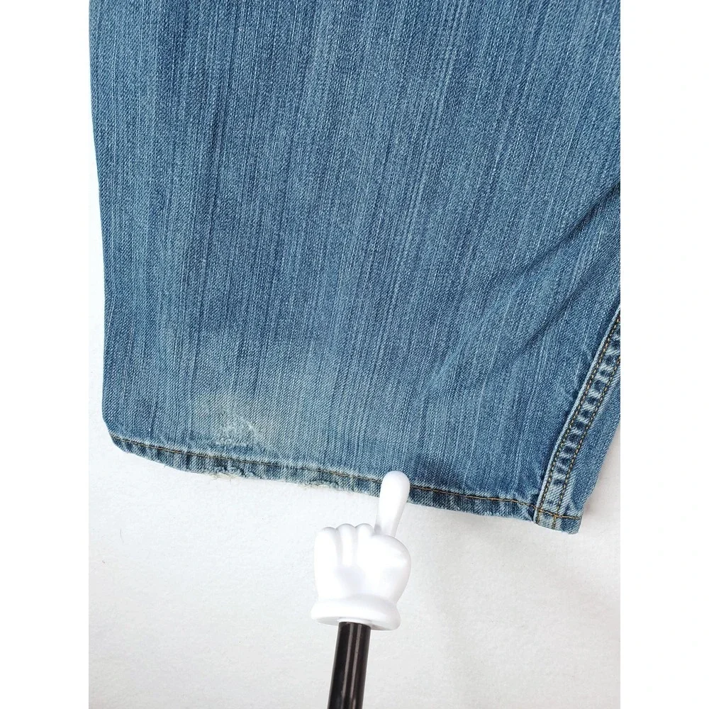 Levis 559 Jeans Mens 48x29 Blue Denim Straight Leg Relaxed Fit Distressed Pants
